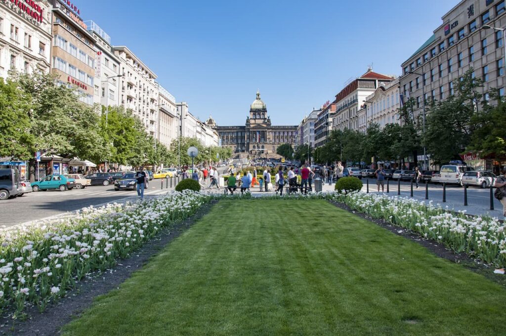 praça wenceslas nove mesto praga